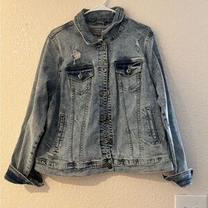 Torrid Denim Jacket - Distressed Blue